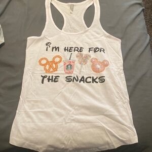 Disney - I’m here for the snacks - Racerback tank